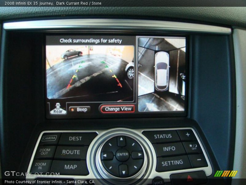 Dark Currant Red / Stone 2008 Infiniti EX 35 Journey