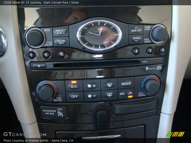 Dark Currant Red / Stone 2008 Infiniti EX 35 Journey