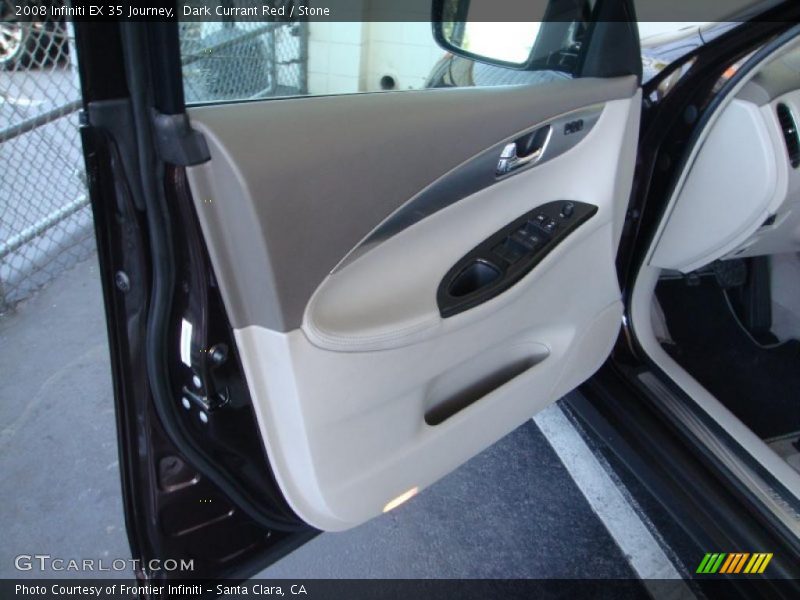 Dark Currant Red / Stone 2008 Infiniti EX 35 Journey