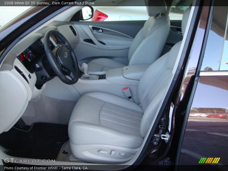 Dark Currant Red / Stone 2008 Infiniti EX 35 Journey
