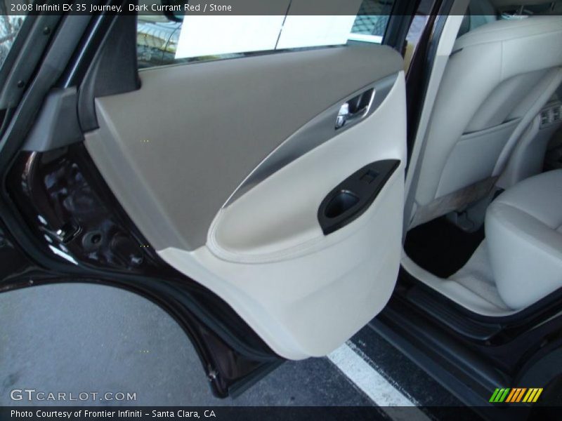 Dark Currant Red / Stone 2008 Infiniti EX 35 Journey