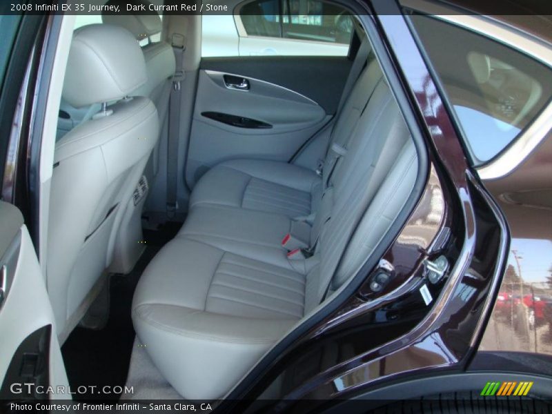 Dark Currant Red / Stone 2008 Infiniti EX 35 Journey
