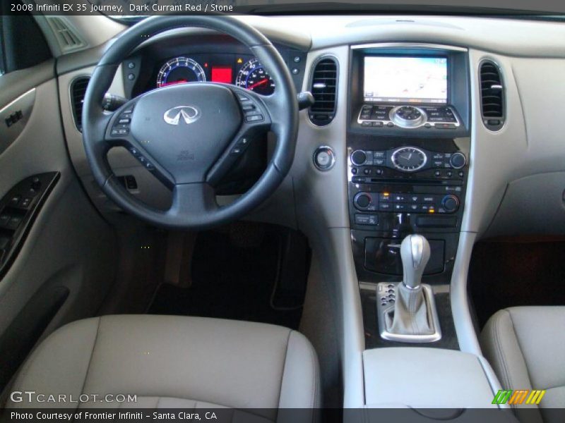 Dark Currant Red / Stone 2008 Infiniti EX 35 Journey