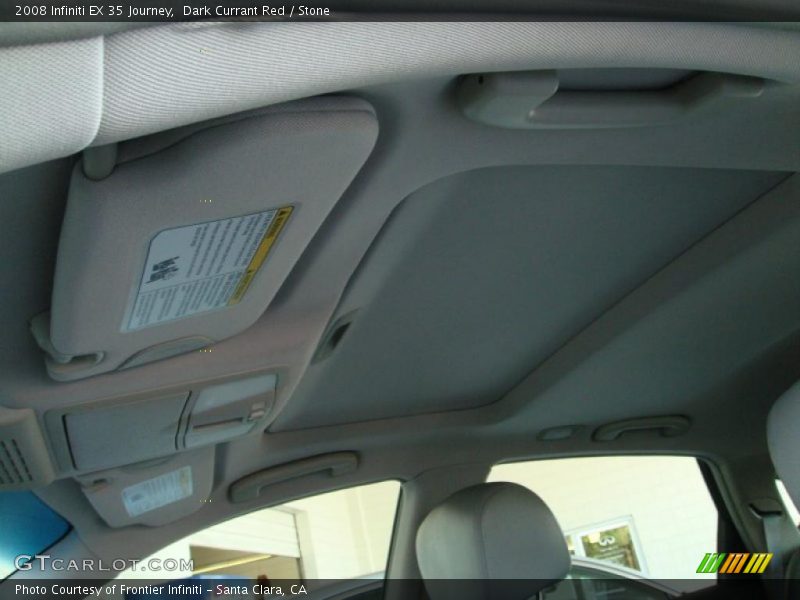 Dark Currant Red / Stone 2008 Infiniti EX 35 Journey