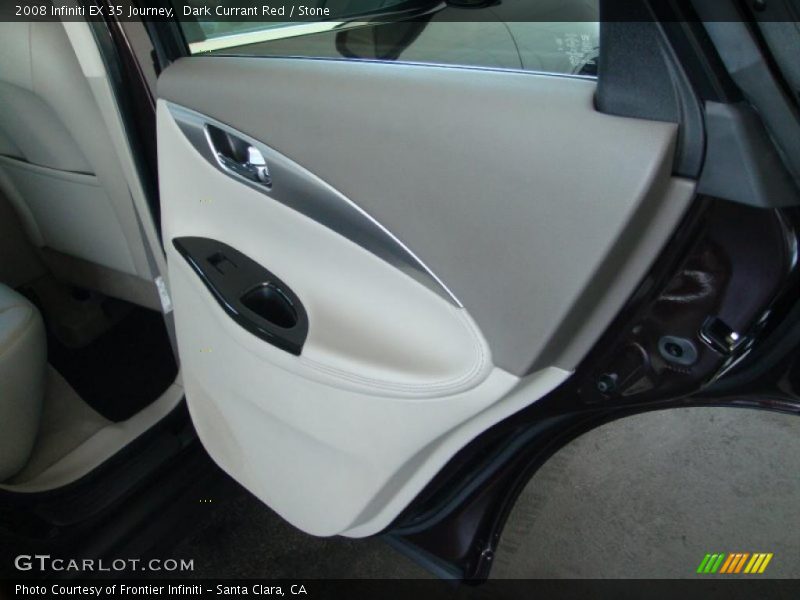 Dark Currant Red / Stone 2008 Infiniti EX 35 Journey