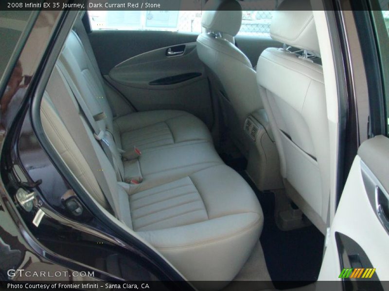 Dark Currant Red / Stone 2008 Infiniti EX 35 Journey