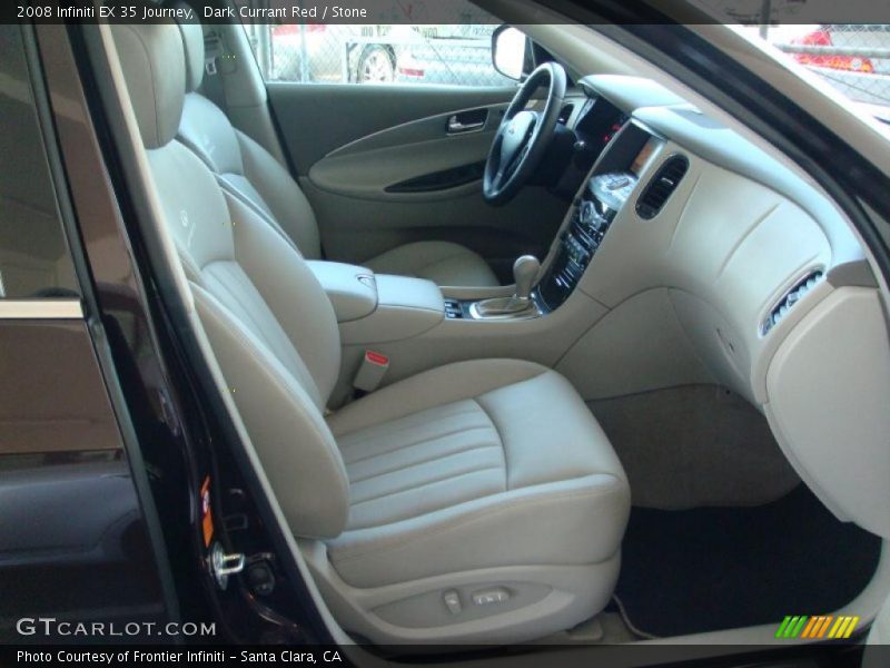 Dark Currant Red / Stone 2008 Infiniti EX 35 Journey