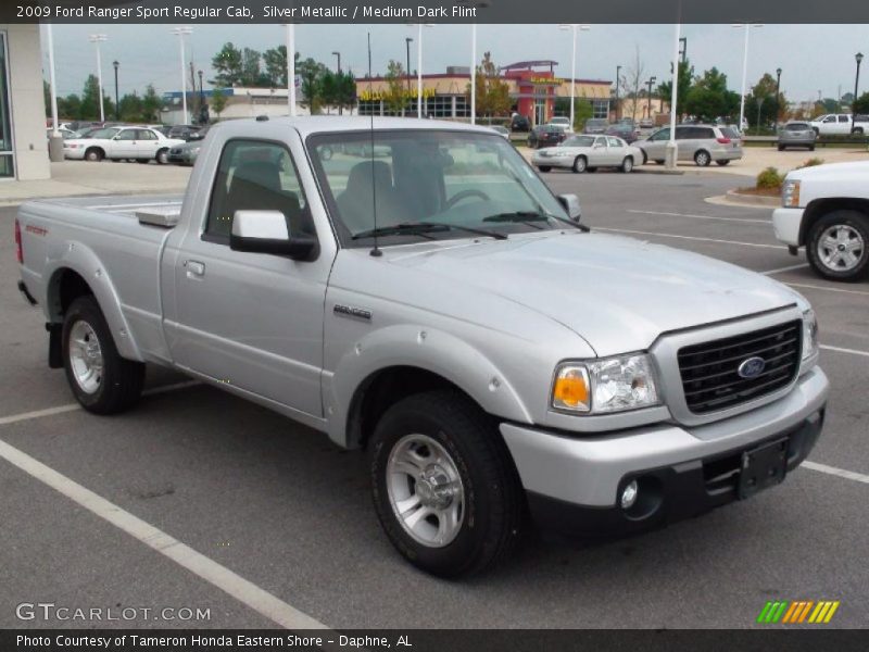 Silver Metallic / Medium Dark Flint 2009 Ford Ranger Sport Regular Cab