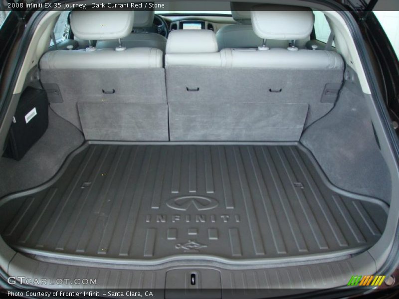 Dark Currant Red / Stone 2008 Infiniti EX 35 Journey