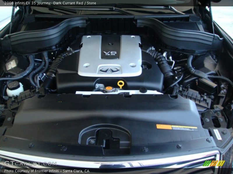 Dark Currant Red / Stone 2008 Infiniti EX 35 Journey