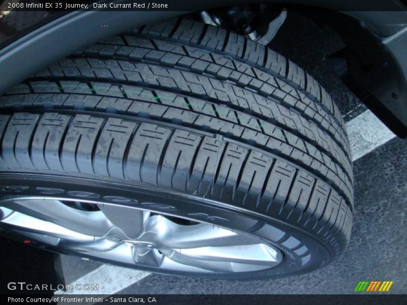 Dark Currant Red / Stone 2008 Infiniti EX 35 Journey