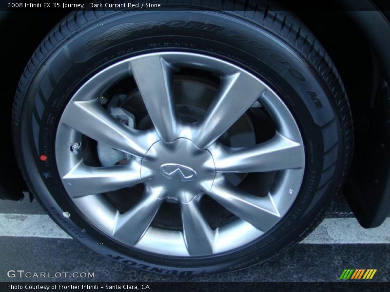 Dark Currant Red / Stone 2008 Infiniti EX 35 Journey