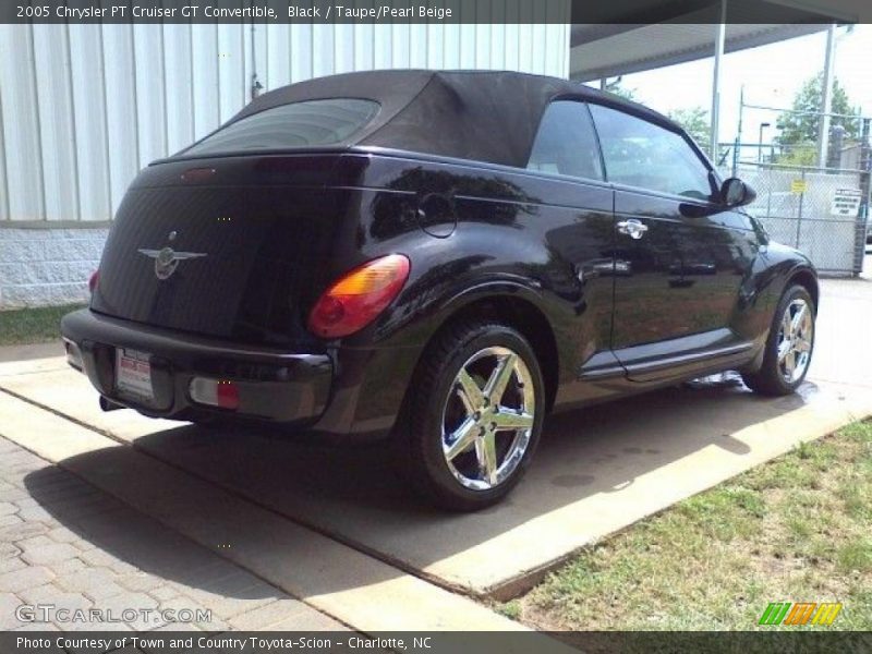 Black / Taupe/Pearl Beige 2005 Chrysler PT Cruiser GT Convertible