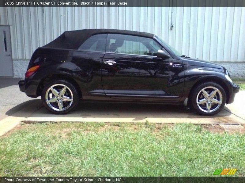 Black / Taupe/Pearl Beige 2005 Chrysler PT Cruiser GT Convertible