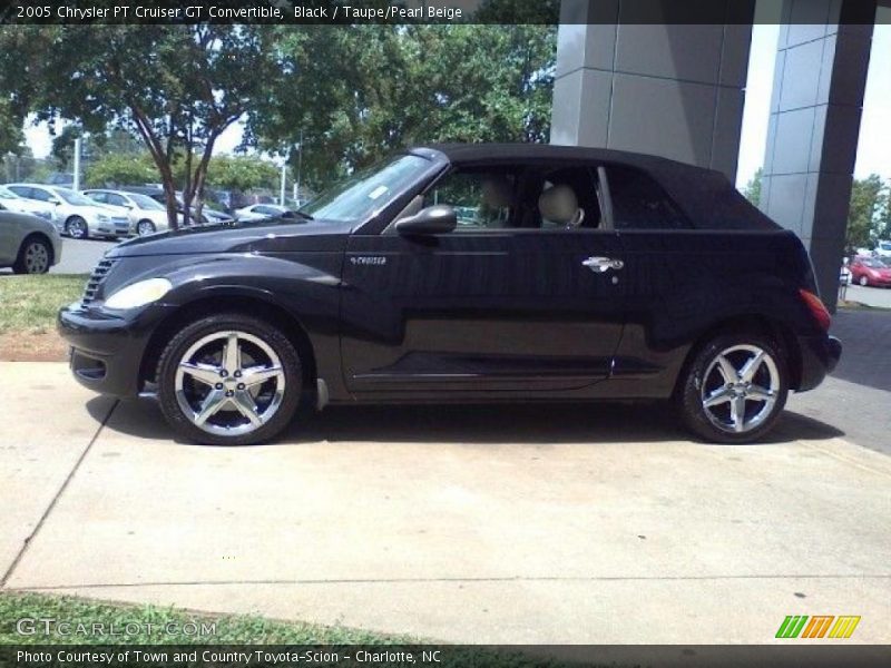 Black / Taupe/Pearl Beige 2005 Chrysler PT Cruiser GT Convertible