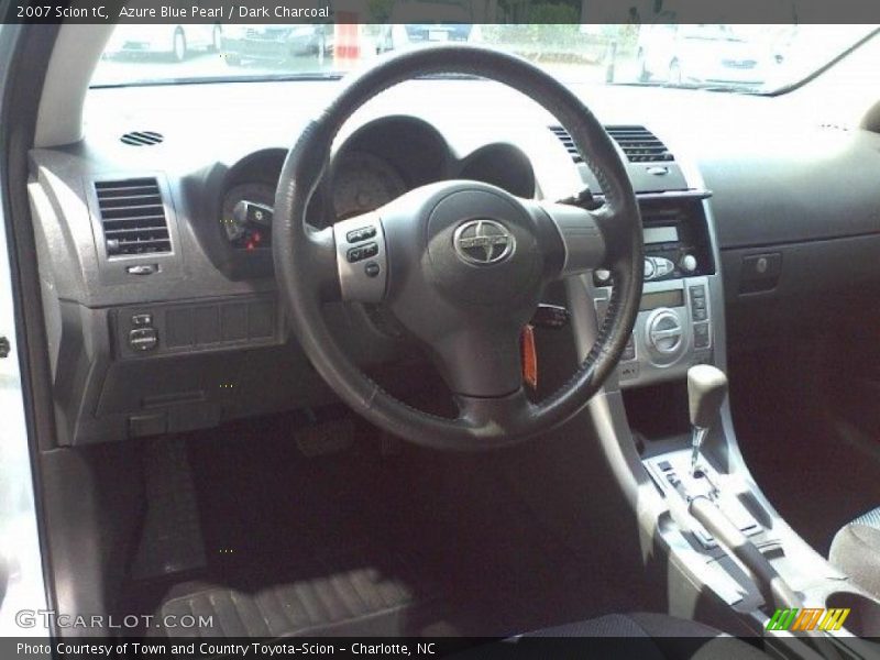 Azure Blue Pearl / Dark Charcoal 2007 Scion tC