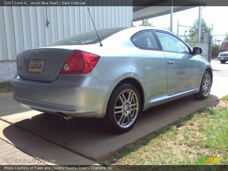 Azure Blue Pearl / Dark Charcoal 2007 Scion tC