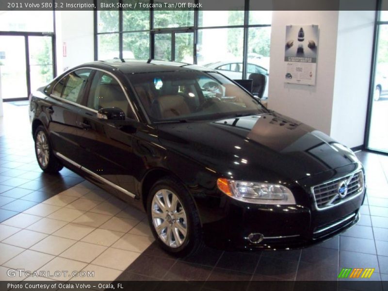 Black Stone / Toscana Tan/Off Black 2011 Volvo S80 3.2 Inscription