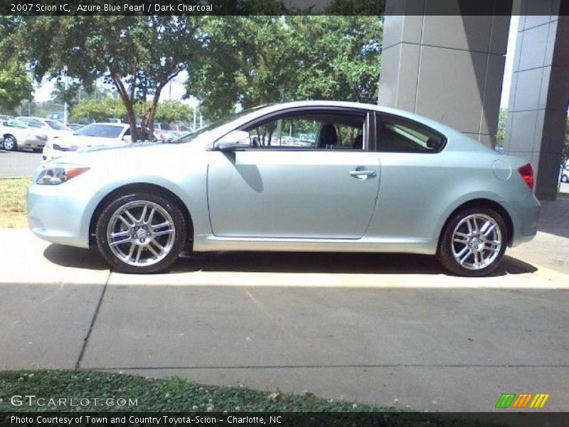 Azure Blue Pearl / Dark Charcoal 2007 Scion tC