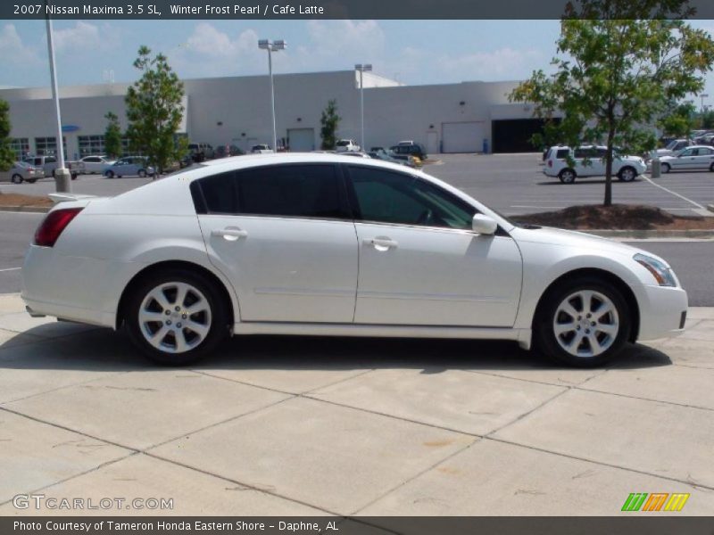 Winter Frost Pearl / Cafe Latte 2007 Nissan Maxima 3.5 SL