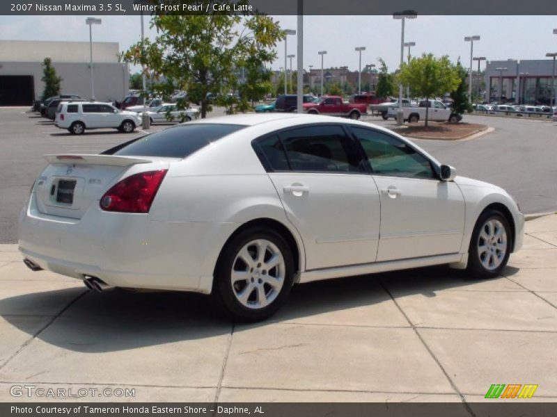 Winter Frost Pearl / Cafe Latte 2007 Nissan Maxima 3.5 SL