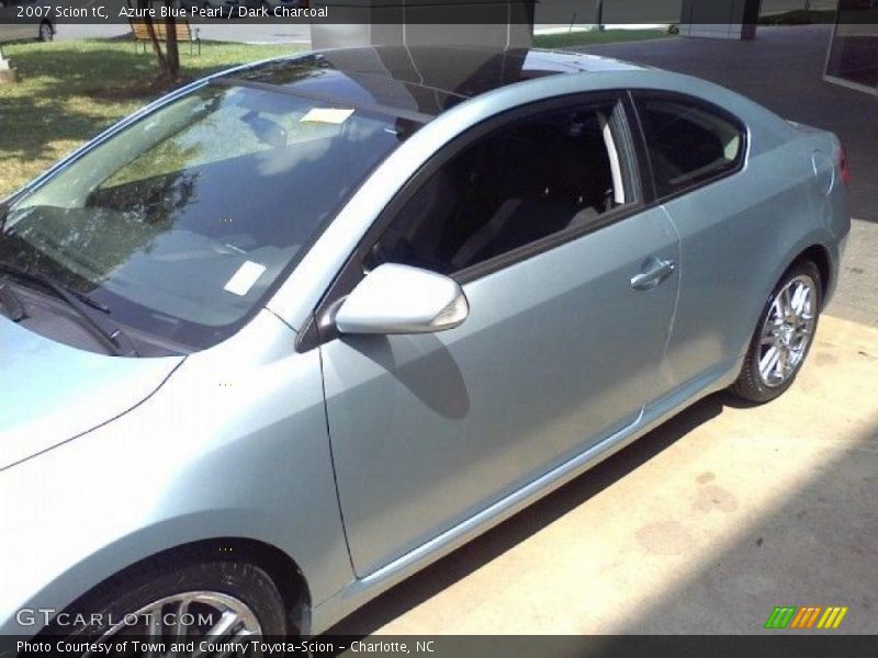 Azure Blue Pearl / Dark Charcoal 2007 Scion tC