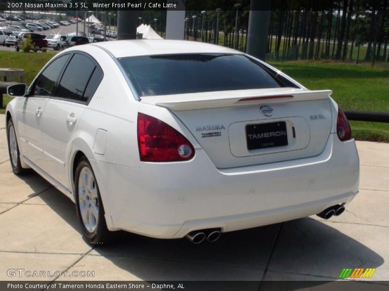 Winter Frost Pearl / Cafe Latte 2007 Nissan Maxima 3.5 SL