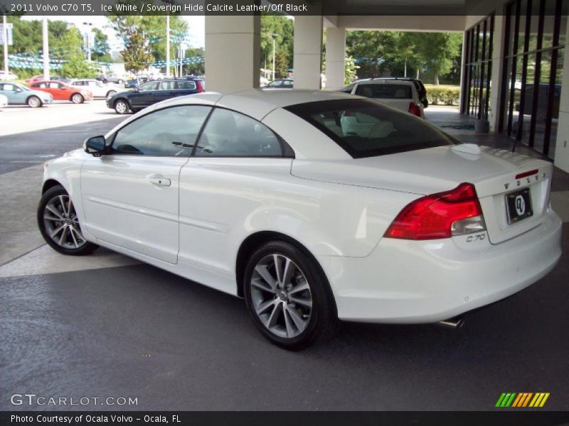 Ice White / Soverign Hide Calcite Leather/Off Black 2011 Volvo C70 T5