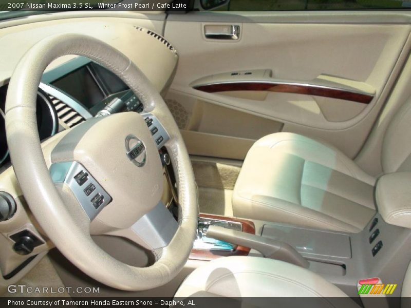 Winter Frost Pearl / Cafe Latte 2007 Nissan Maxima 3.5 SL