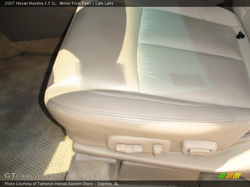 Winter Frost Pearl / Cafe Latte 2007 Nissan Maxima 3.5 SL