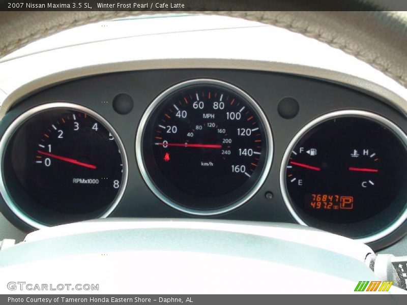 Winter Frost Pearl / Cafe Latte 2007 Nissan Maxima 3.5 SL