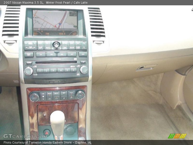 Winter Frost Pearl / Cafe Latte 2007 Nissan Maxima 3.5 SL