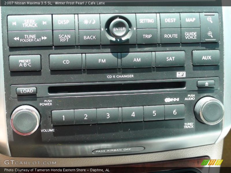 Winter Frost Pearl / Cafe Latte 2007 Nissan Maxima 3.5 SL