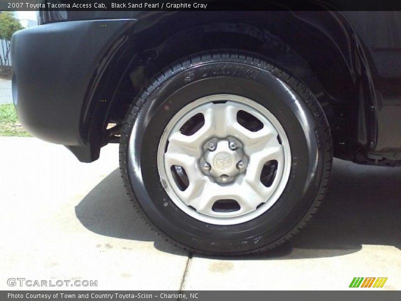 Black Sand Pearl / Graphite Gray 2007 Toyota Tacoma Access Cab