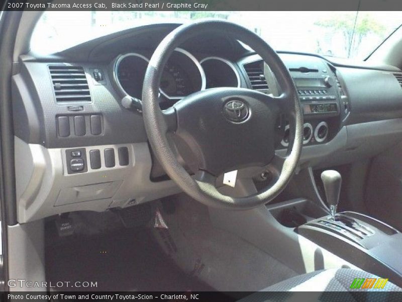Black Sand Pearl / Graphite Gray 2007 Toyota Tacoma Access Cab