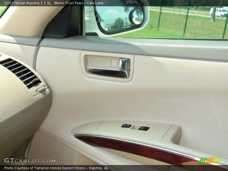 Winter Frost Pearl / Cafe Latte 2007 Nissan Maxima 3.5 SL