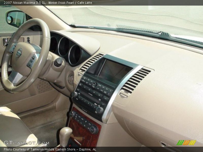 Winter Frost Pearl / Cafe Latte 2007 Nissan Maxima 3.5 SL