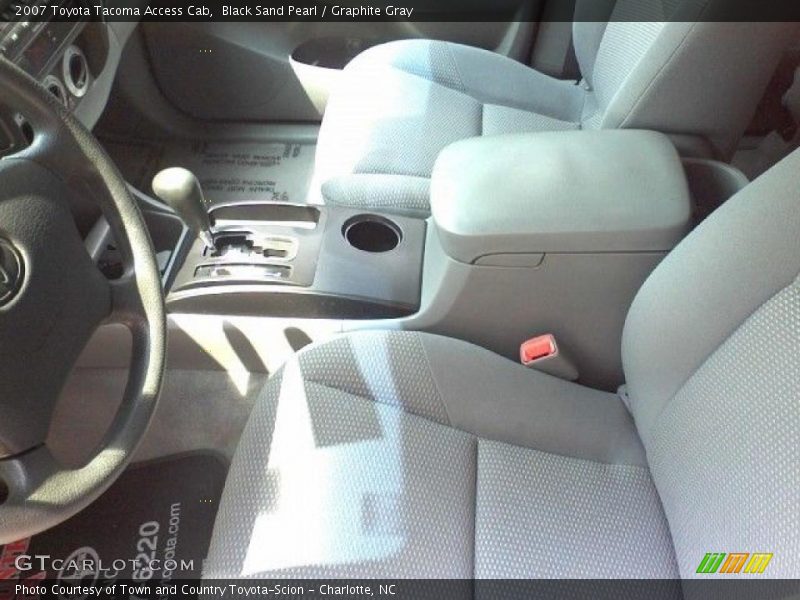 Black Sand Pearl / Graphite Gray 2007 Toyota Tacoma Access Cab