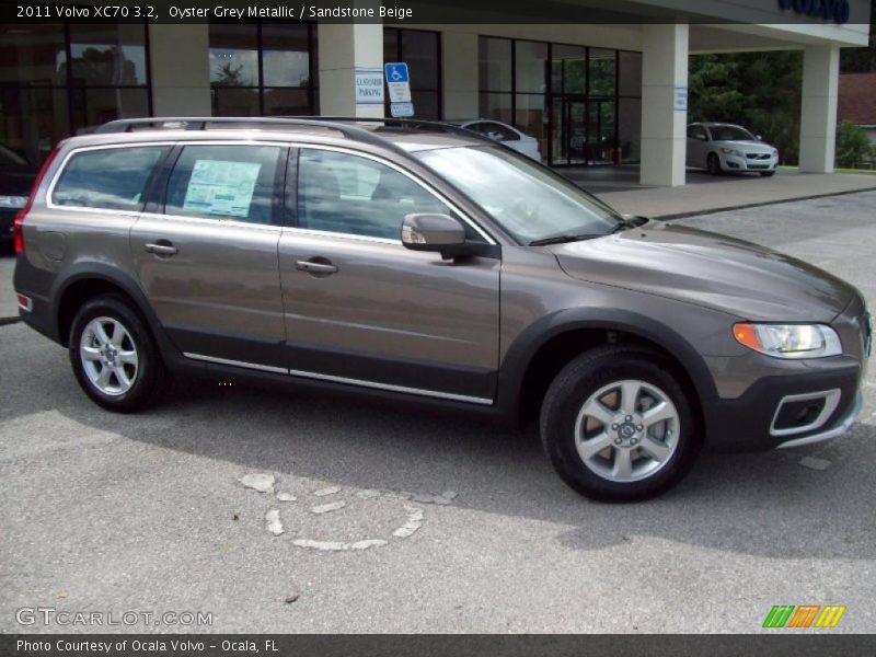 Oyster Grey Metallic / Sandstone Beige 2011 Volvo XC70 3.2