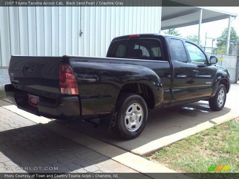 Black Sand Pearl / Graphite Gray 2007 Toyota Tacoma Access Cab