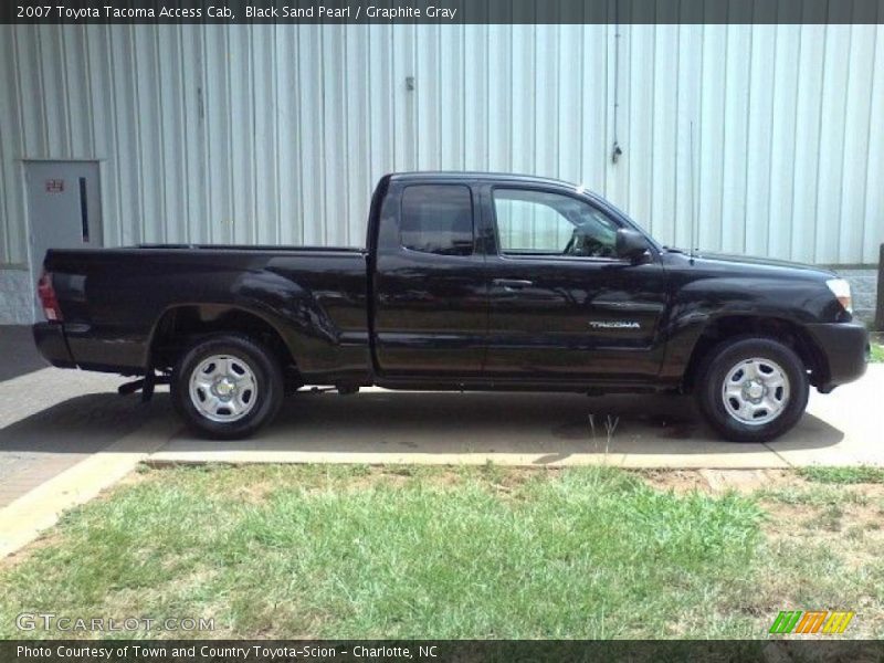 Black Sand Pearl / Graphite Gray 2007 Toyota Tacoma Access Cab