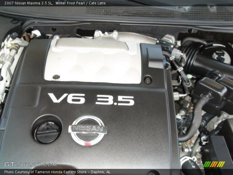 Winter Frost Pearl / Cafe Latte 2007 Nissan Maxima 3.5 SL