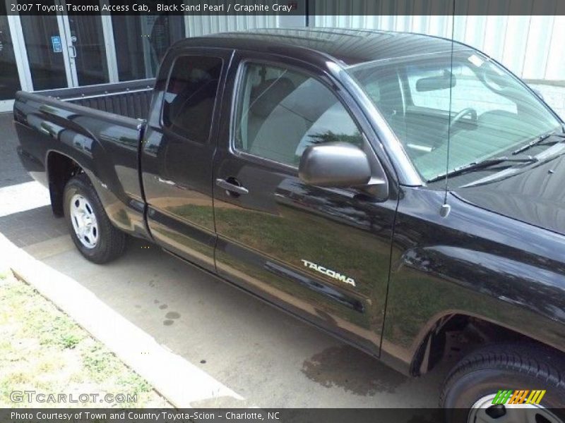 Black Sand Pearl / Graphite Gray 2007 Toyota Tacoma Access Cab