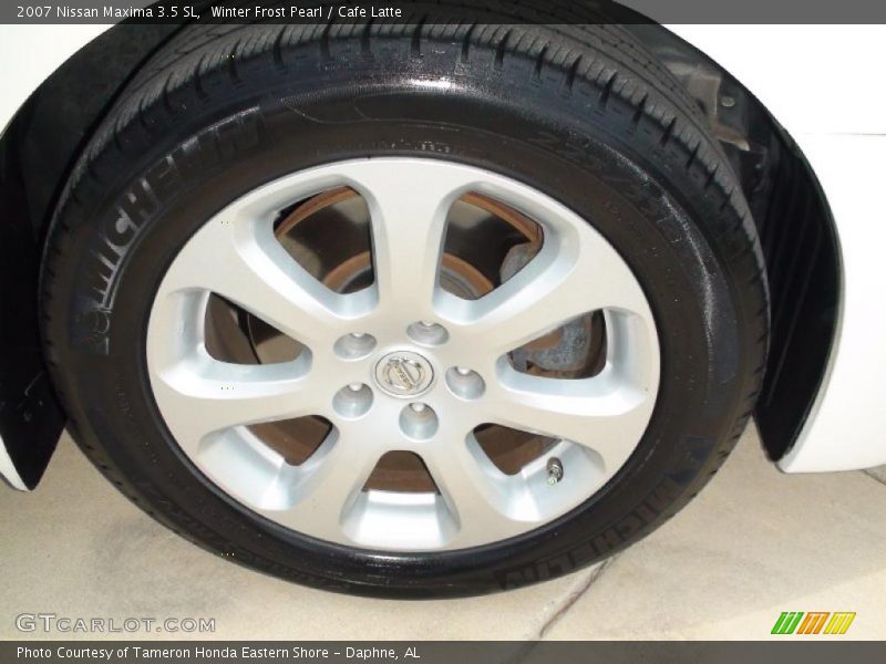 Winter Frost Pearl / Cafe Latte 2007 Nissan Maxima 3.5 SL