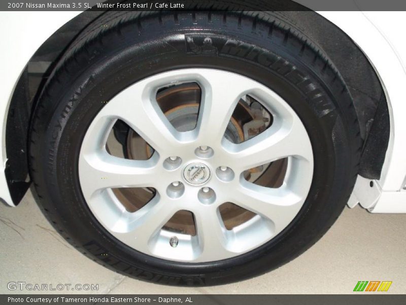 Winter Frost Pearl / Cafe Latte 2007 Nissan Maxima 3.5 SL