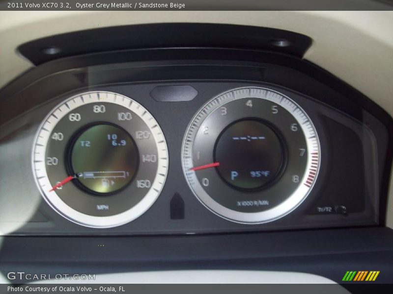 Oyster Grey Metallic / Sandstone Beige 2011 Volvo XC70 3.2