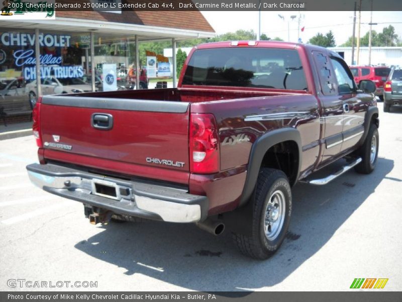 Dark Carmine Red Metallic / Dark Charcoal 2003 Chevrolet Silverado 2500HD LS Extended Cab 4x4