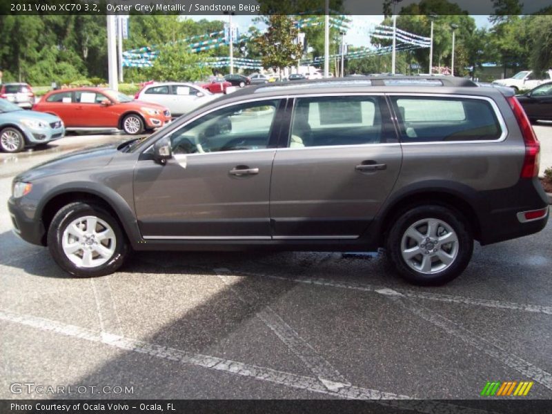 Oyster Grey Metallic / Sandstone Beige 2011 Volvo XC70 3.2