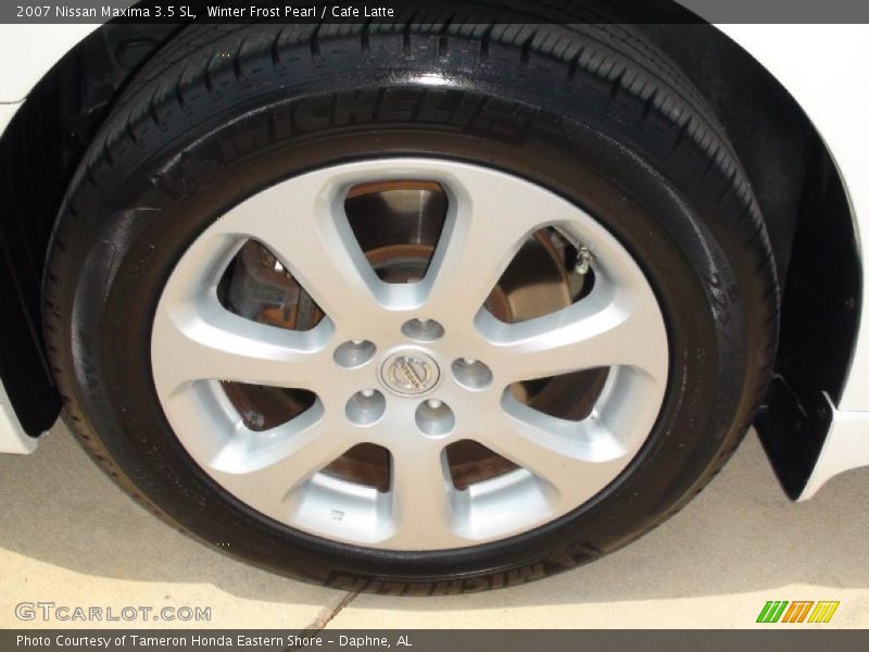 Winter Frost Pearl / Cafe Latte 2007 Nissan Maxima 3.5 SL