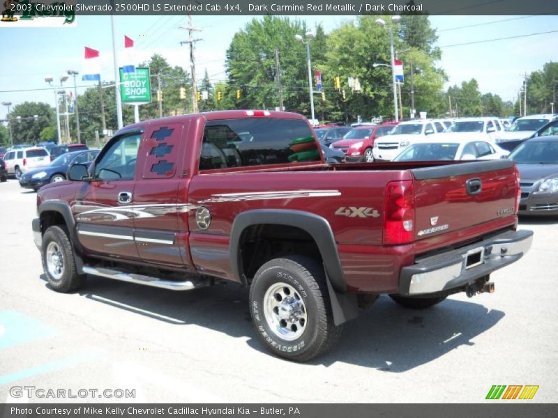 Dark Carmine Red Metallic / Dark Charcoal 2003 Chevrolet Silverado 2500HD LS Extended Cab 4x4